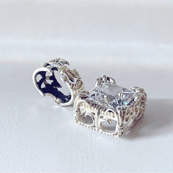 Silpada Sterling Silver 18” Chain & Silpada Uptown Fleur De Lis Pendant Necklace - Picture 7 of 10